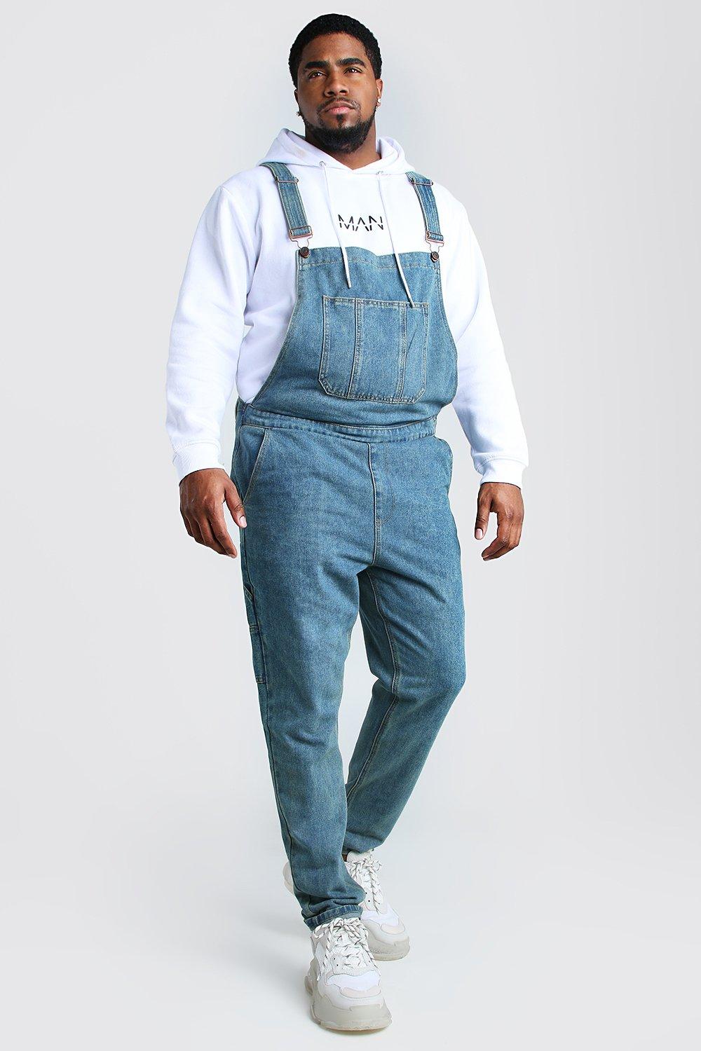 plus size denim dungarees