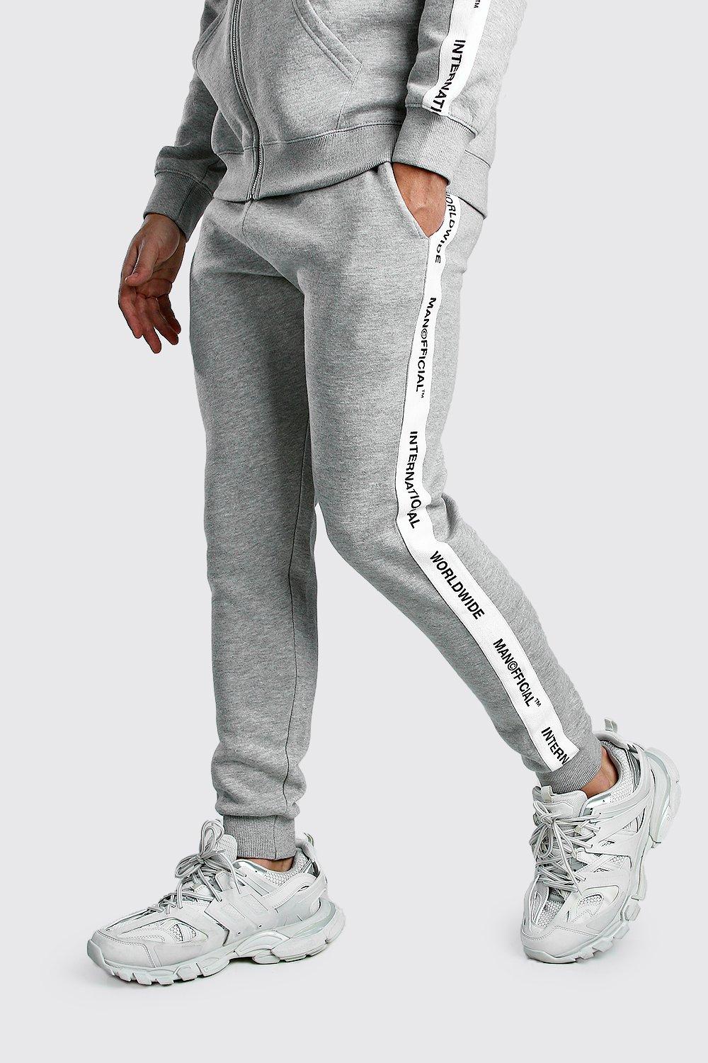 

Джоггеры скинни с лампасами MAN, Grey