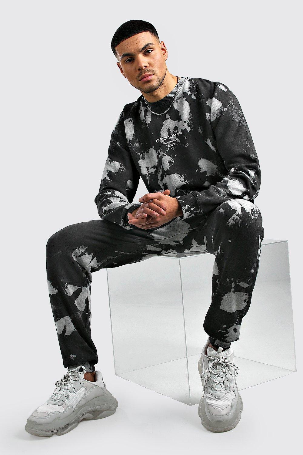 acid wash tracksuit mens