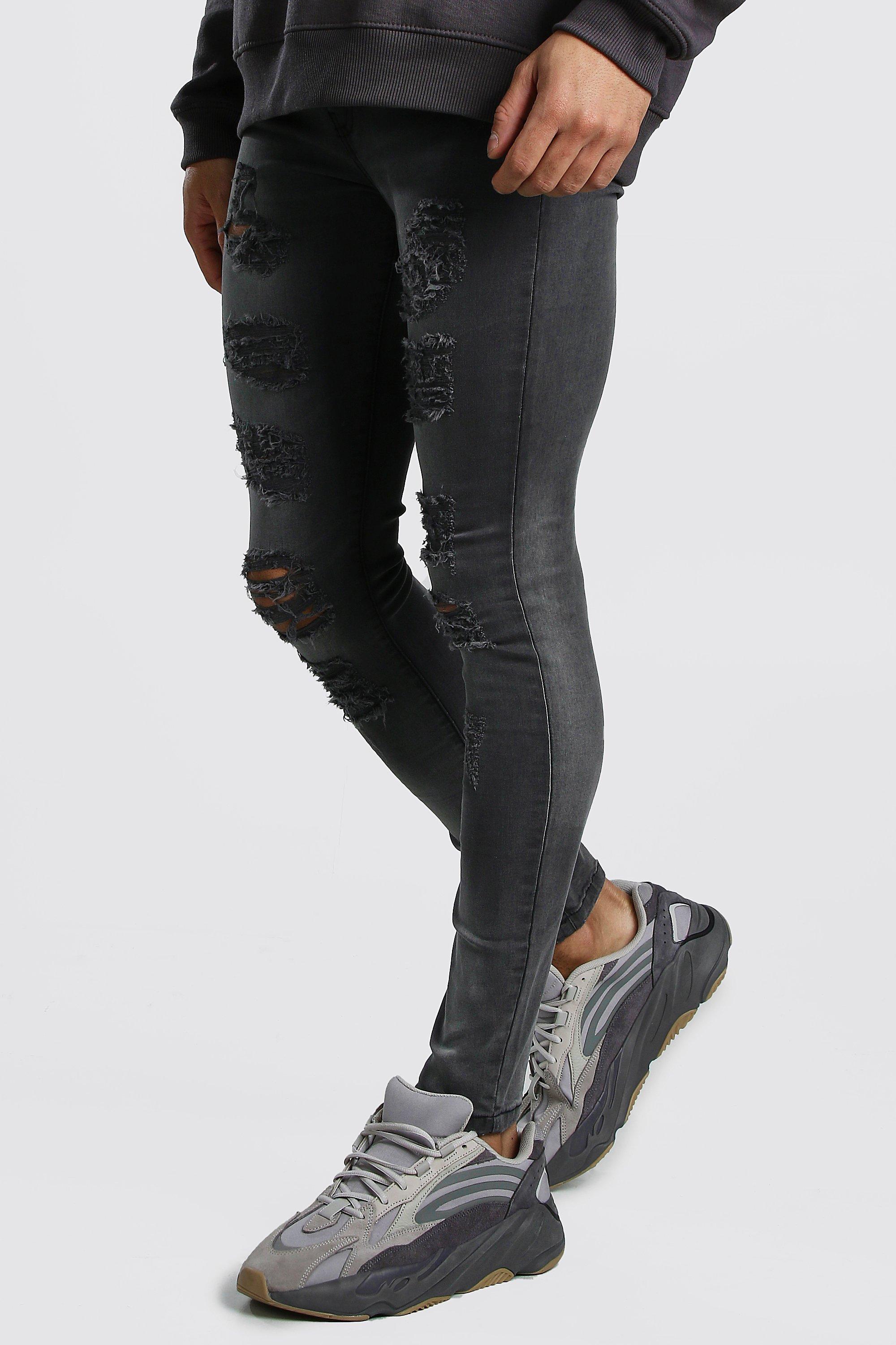 dark grey super skinny jeans