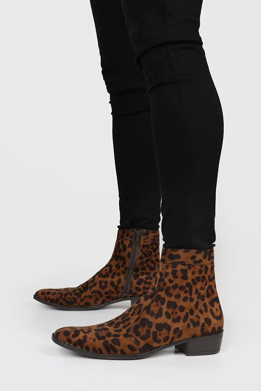 Mens animal shop print boots