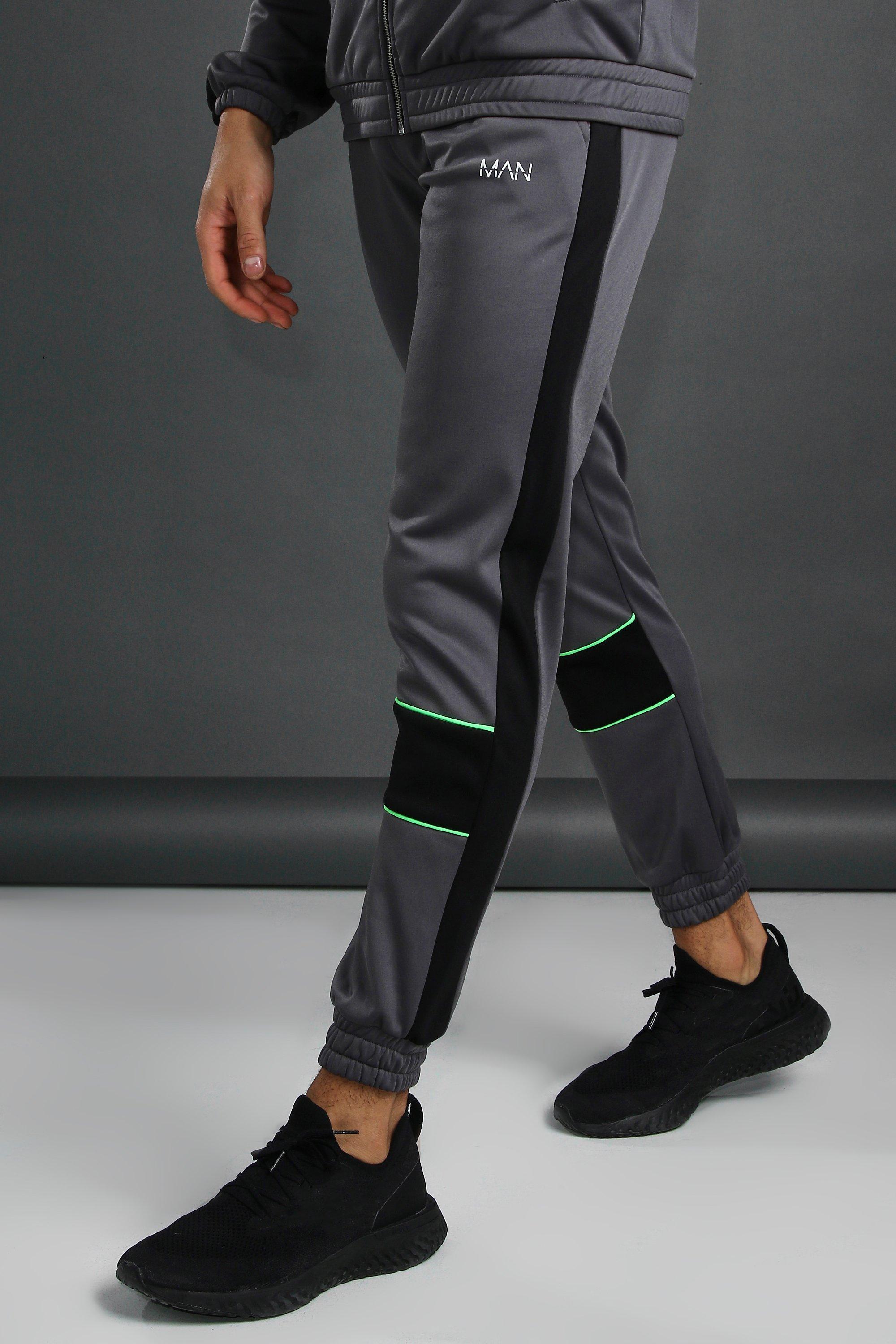 mens skinny poly joggers