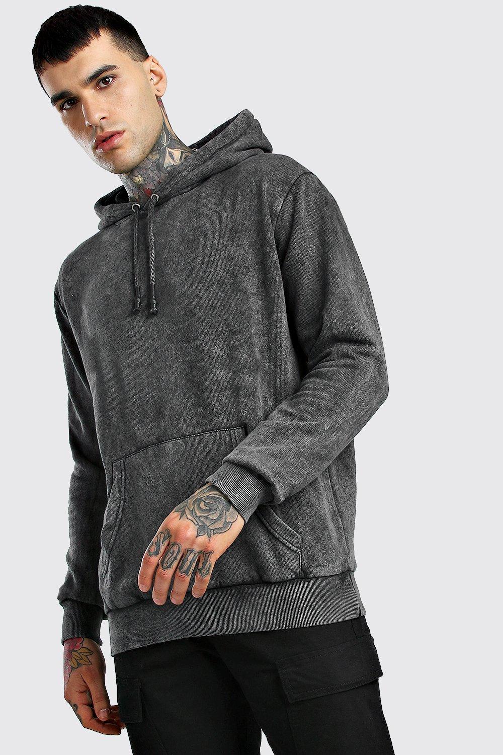 black acid wash sweatshirt