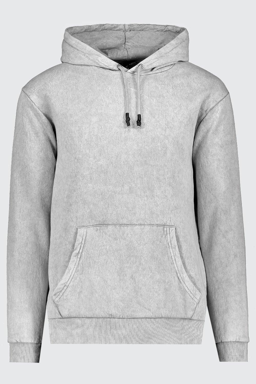 grey washed hoodie