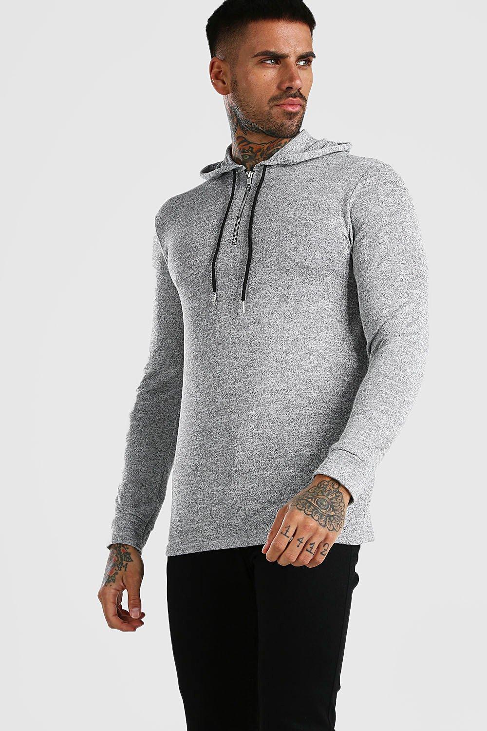 

Базовое вязаное худи без застежек, Grey