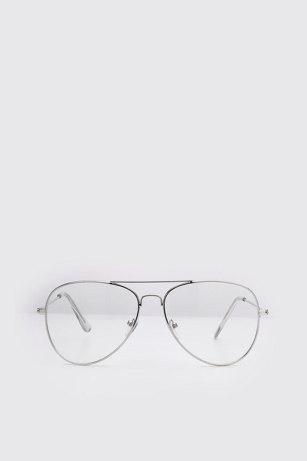 Mens White Classic Aviator, White