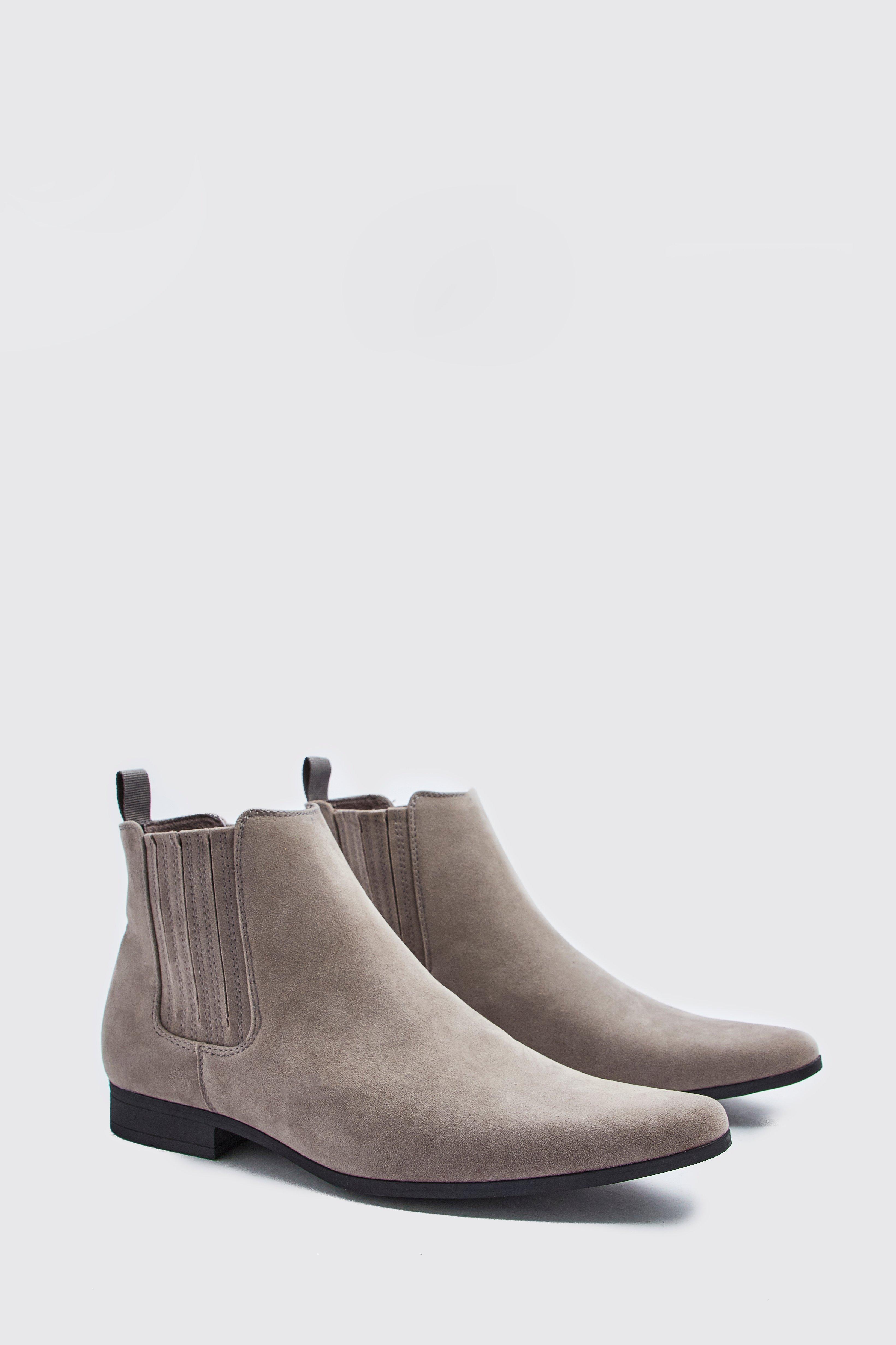 

Ботинки челси из искусственной замши, Light grey