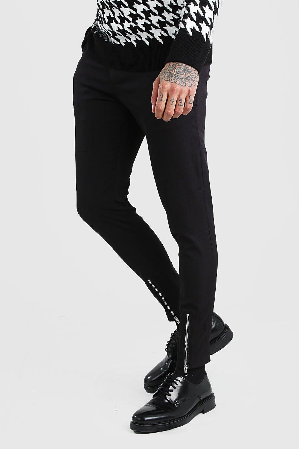 super skinny black trousers