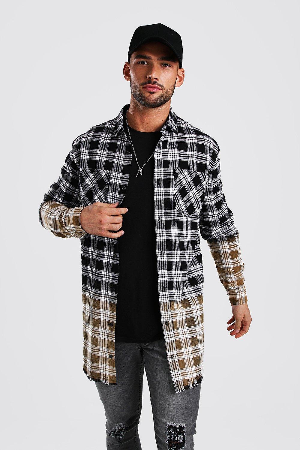 longline check shirt mens