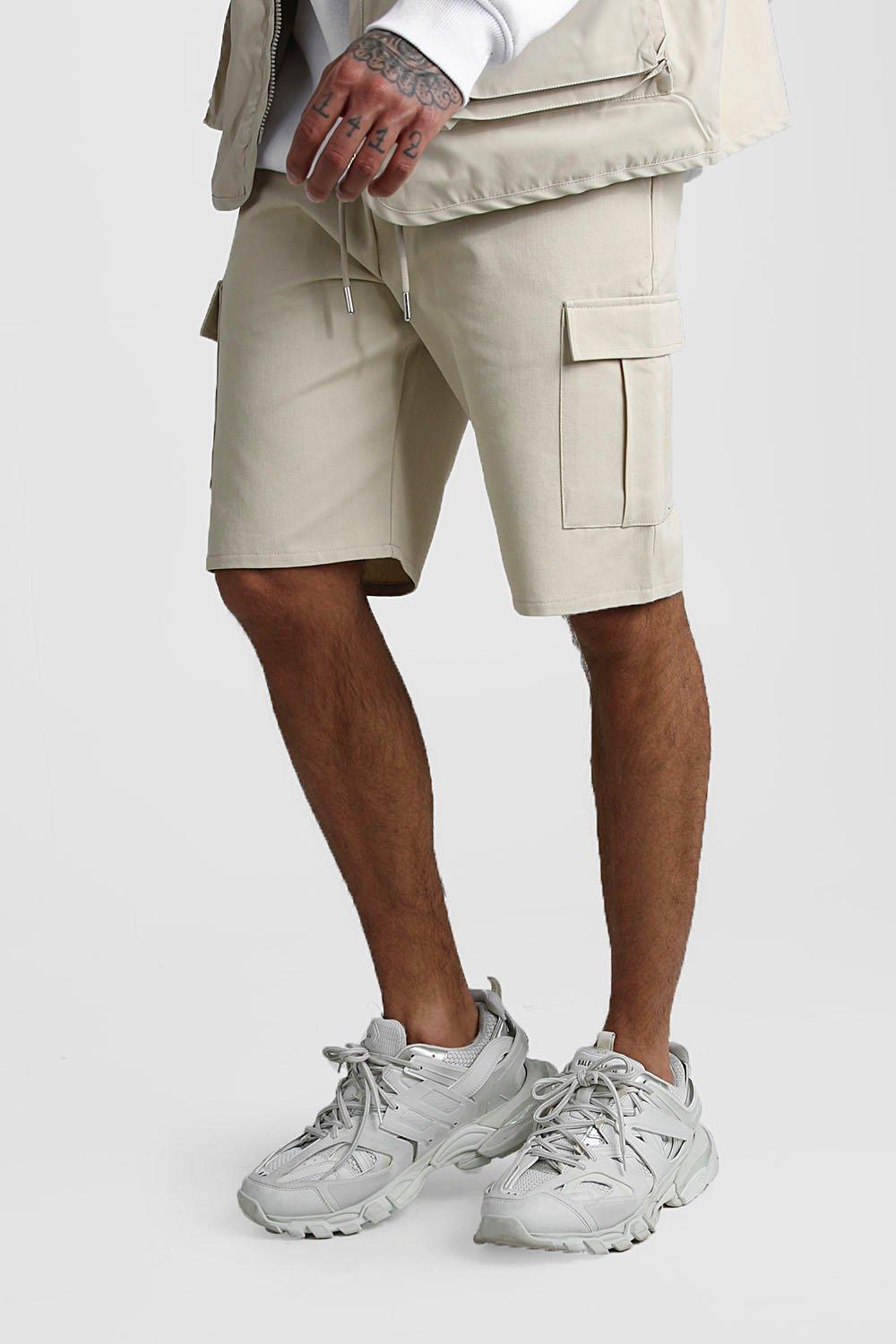 boohooman cargo shorts