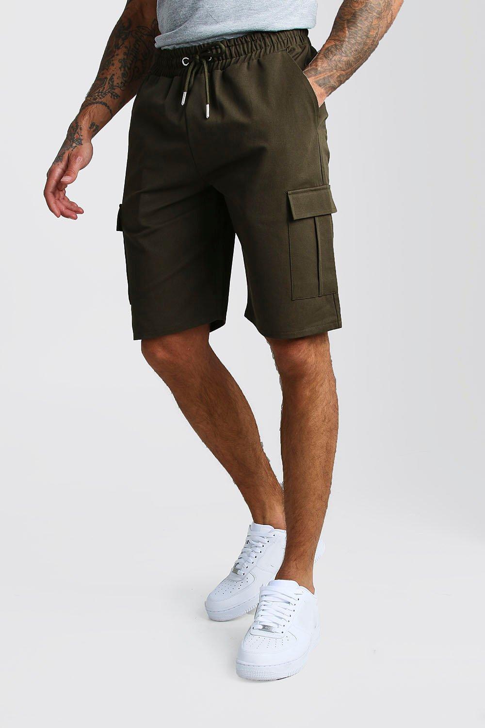 boohooman cargo shorts