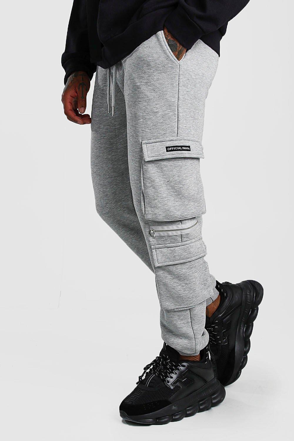 cargo joggers grey