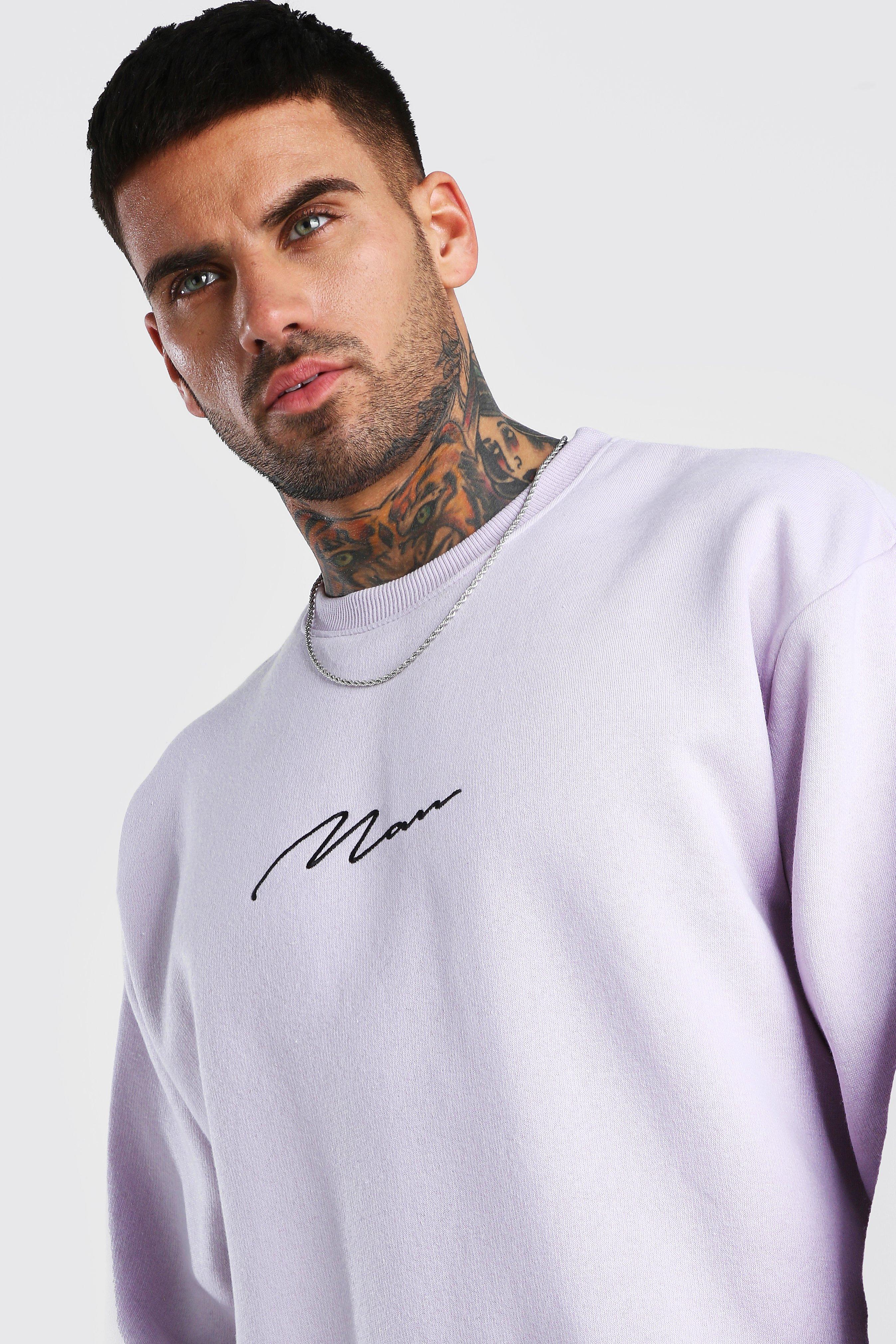 

Свитшот оверсайз MAN, Lilac