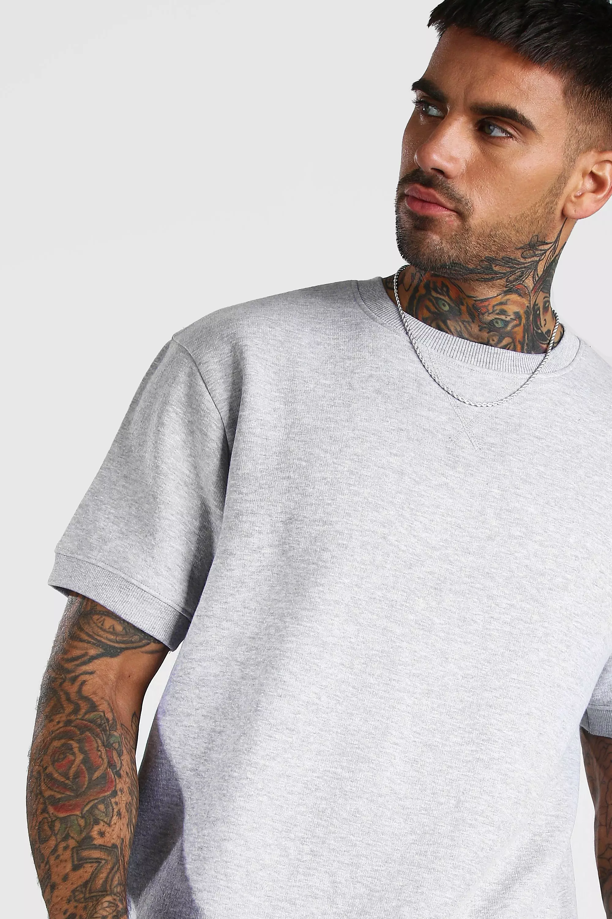 Short Sleeve Sweatshirt | boohooMAN USA