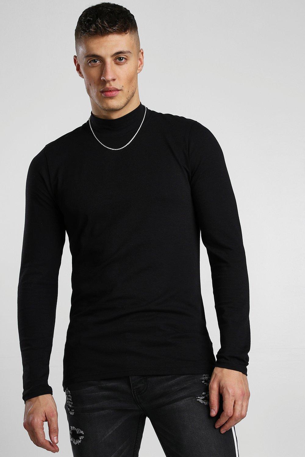 mens muscle fit turtleneck