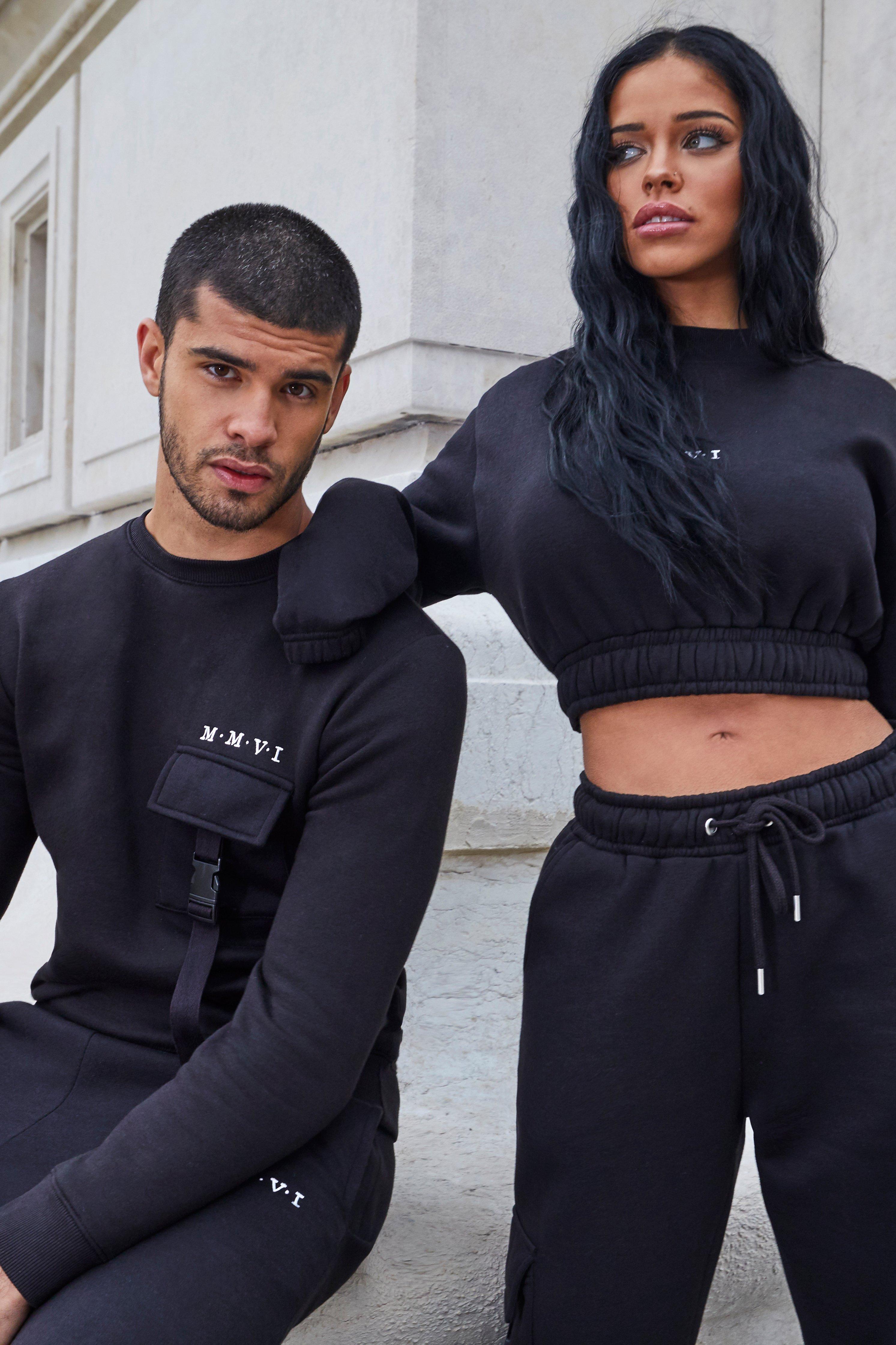 boohoo black tracksuit