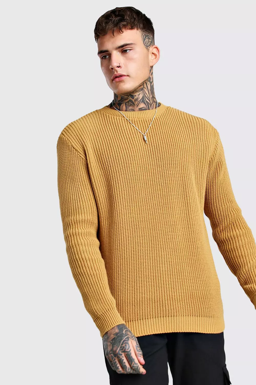 Men's Waffle Stitch Crew