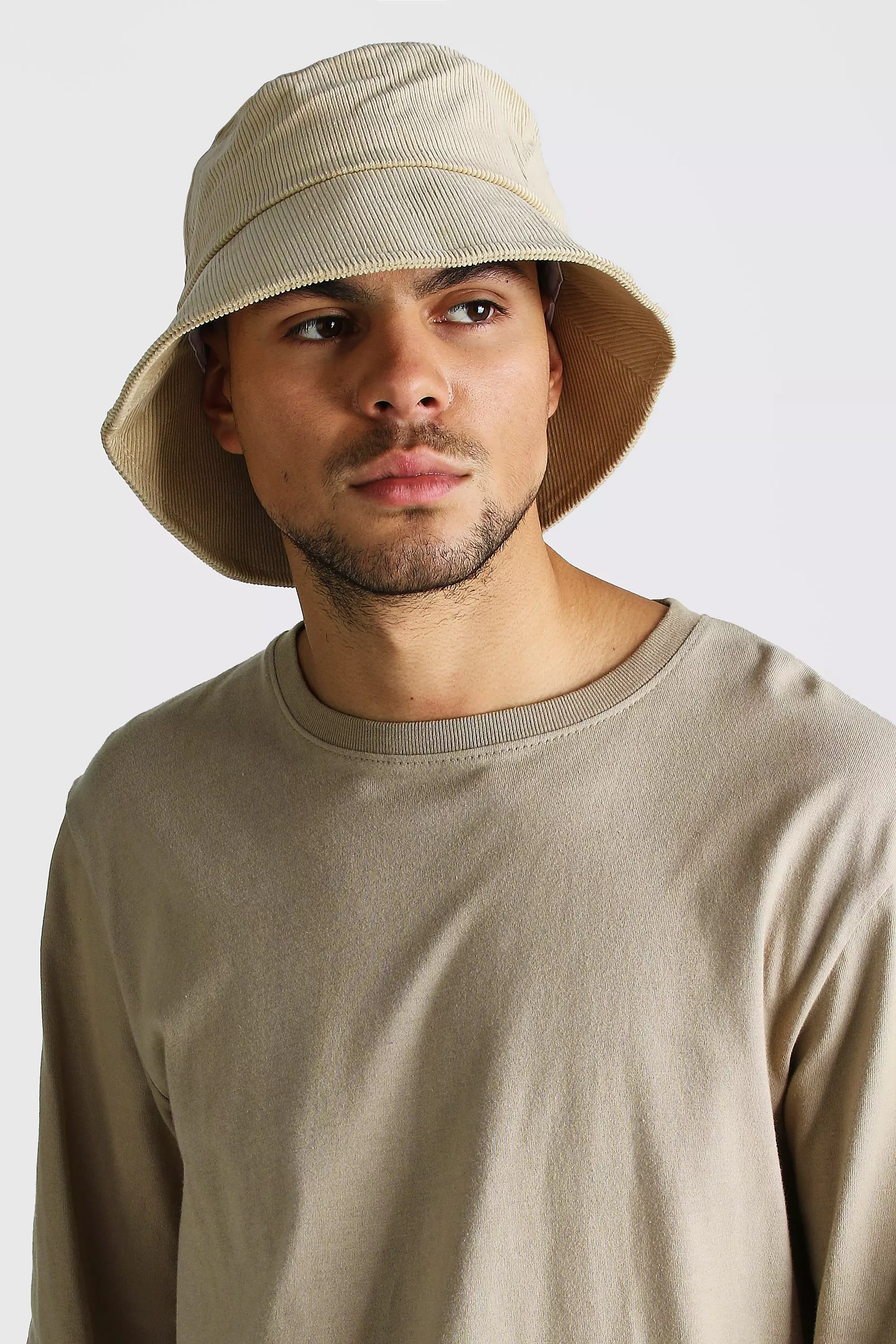 Cord Bucket Hat | boohooMAN USA