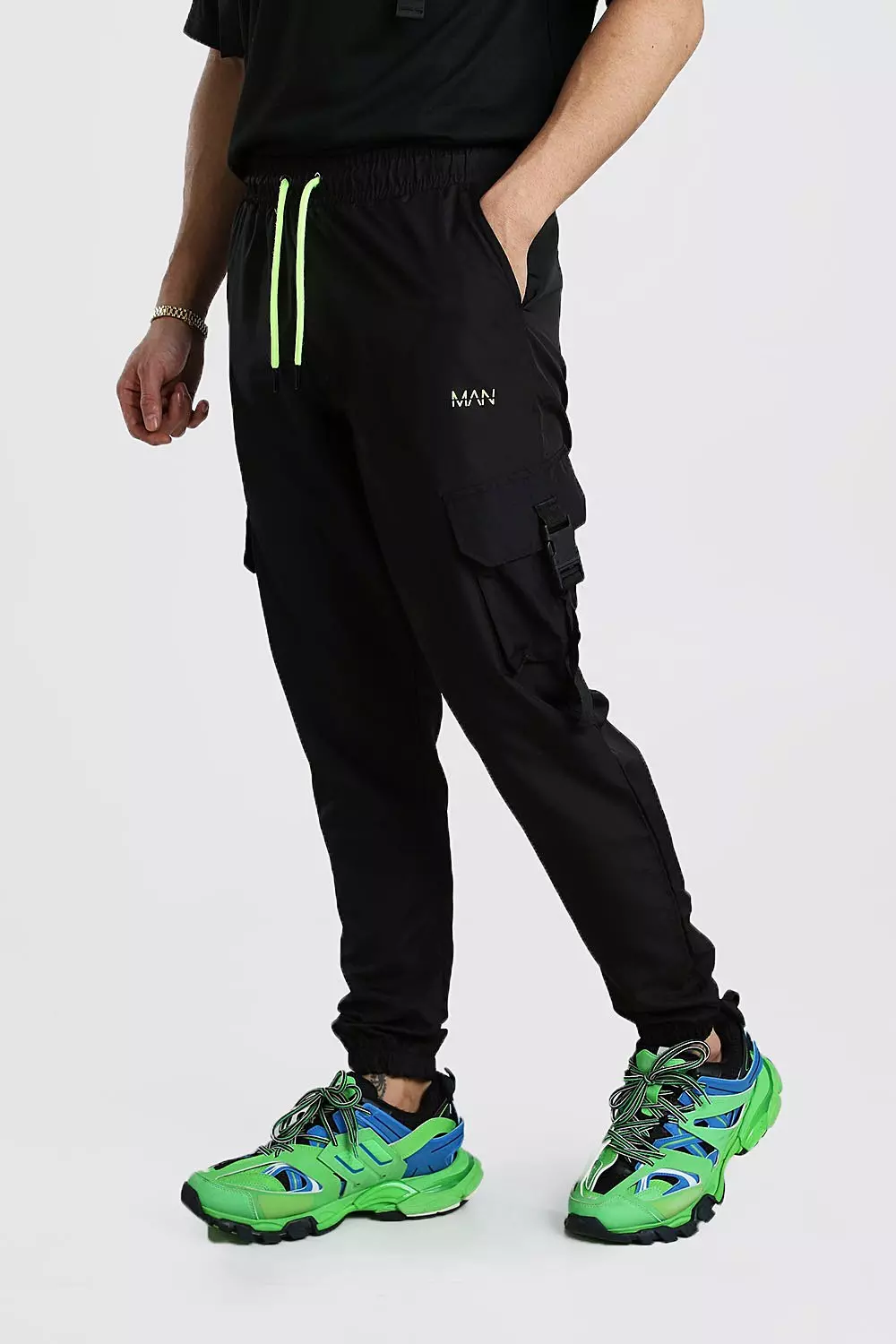 Shell buckle joggers mens sale