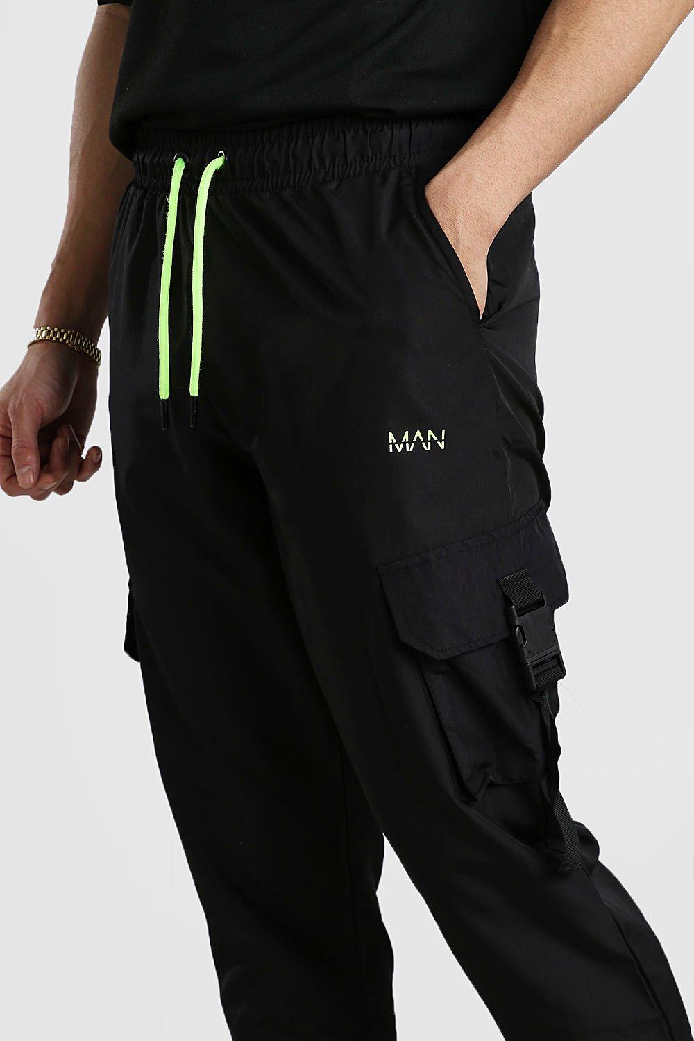 man shell buckle joggers