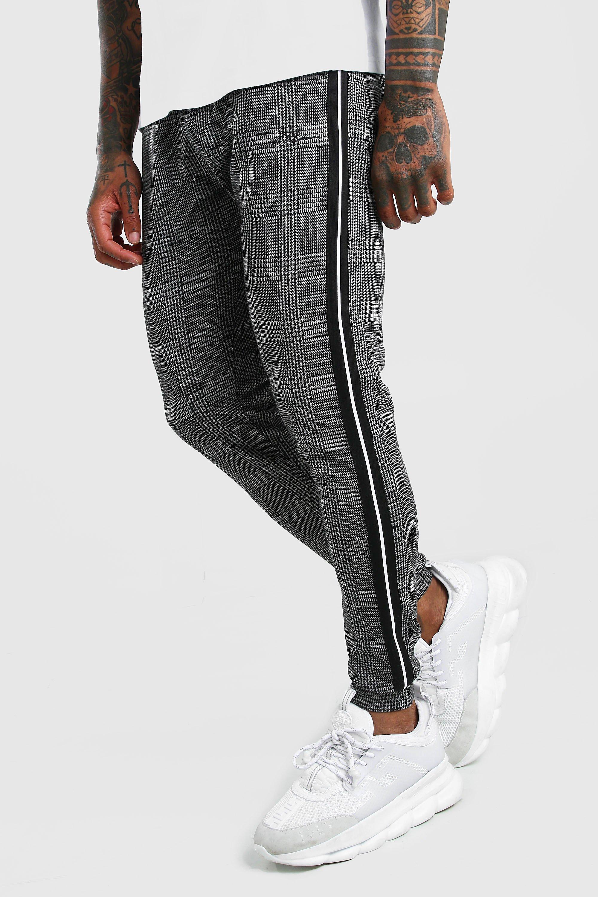 jacquard logo tape tracksuit joggers