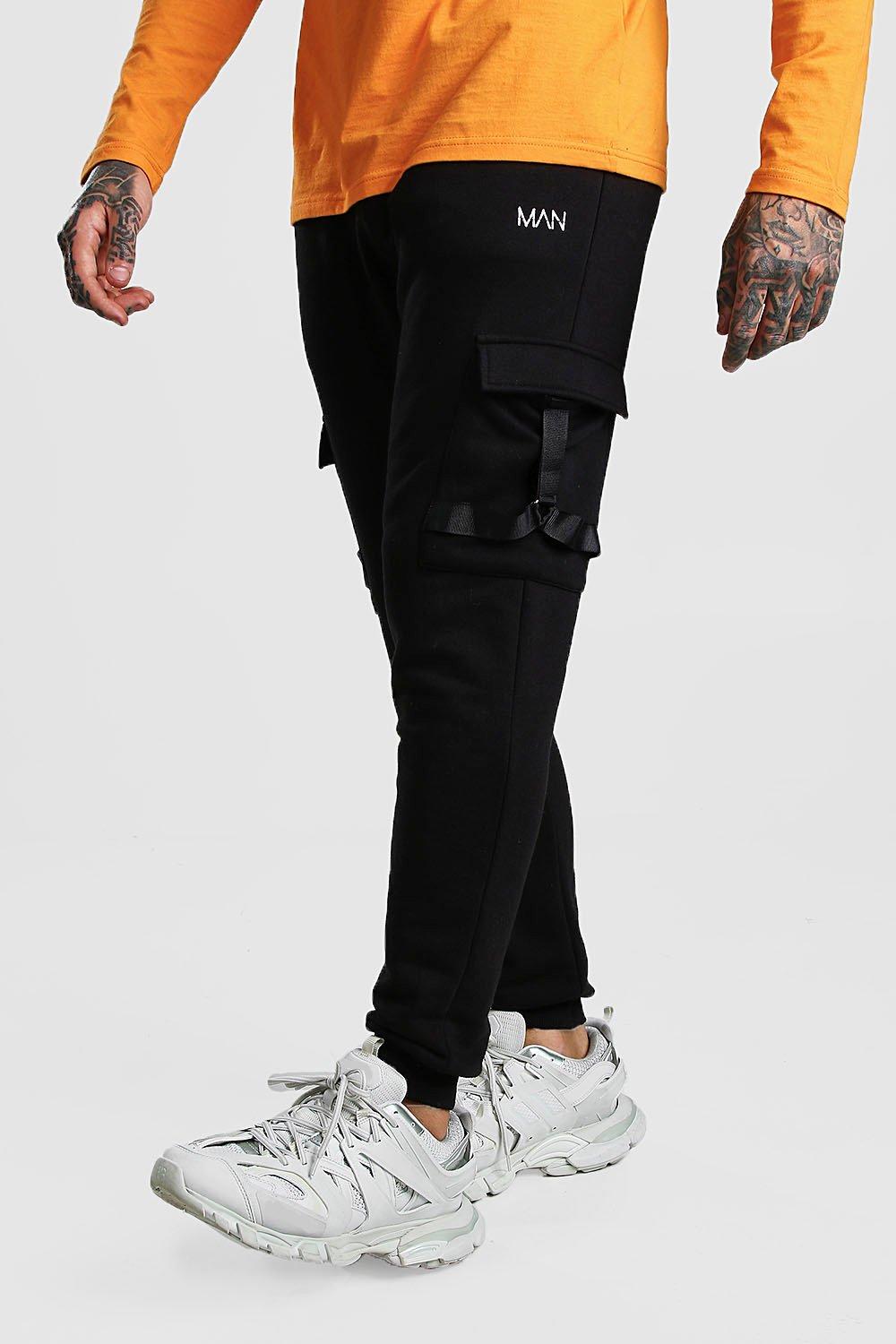 strap cargo joggers