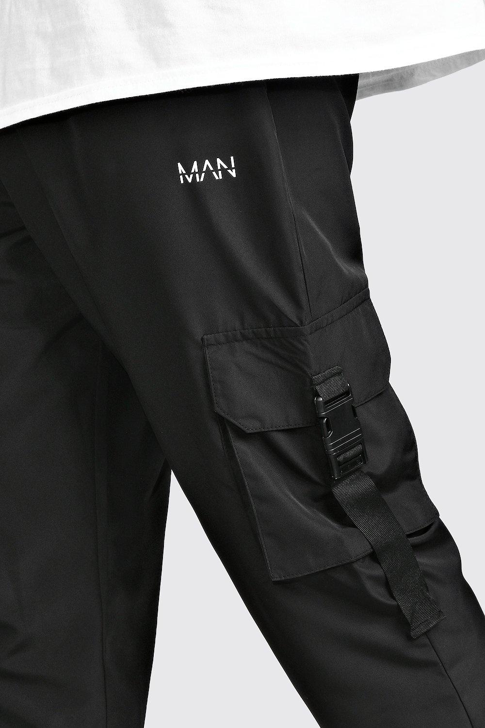 man shell buckle joggers