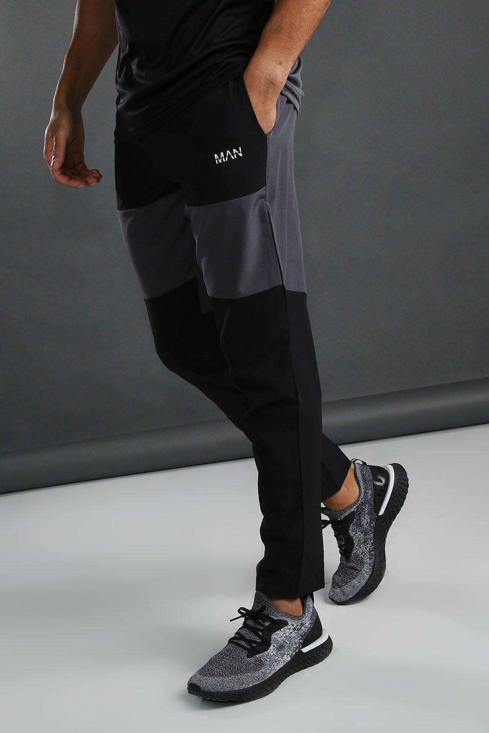 

Джоггеры MAN Active со вставками, Charcoal