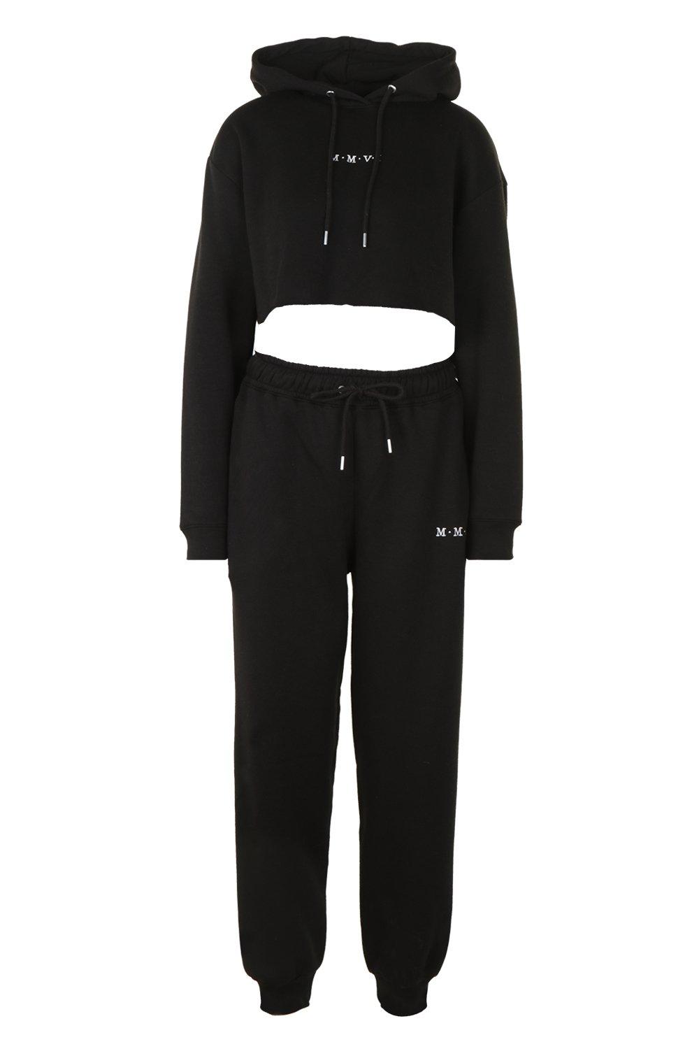 crop hoodie tracksuit