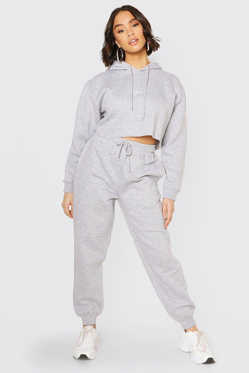 crop hoodie tracksuit