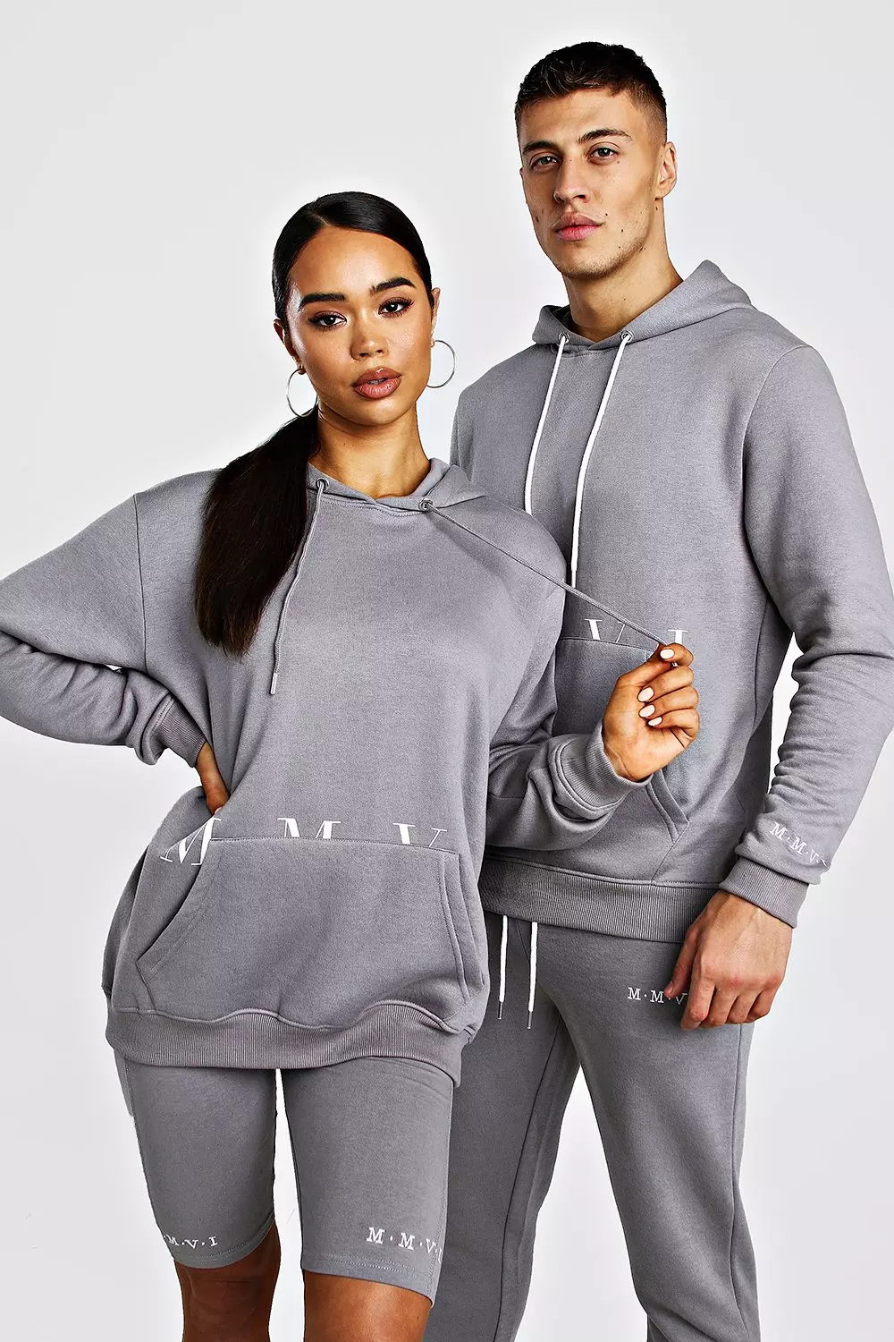 Hoodie and cycle short set hot sale