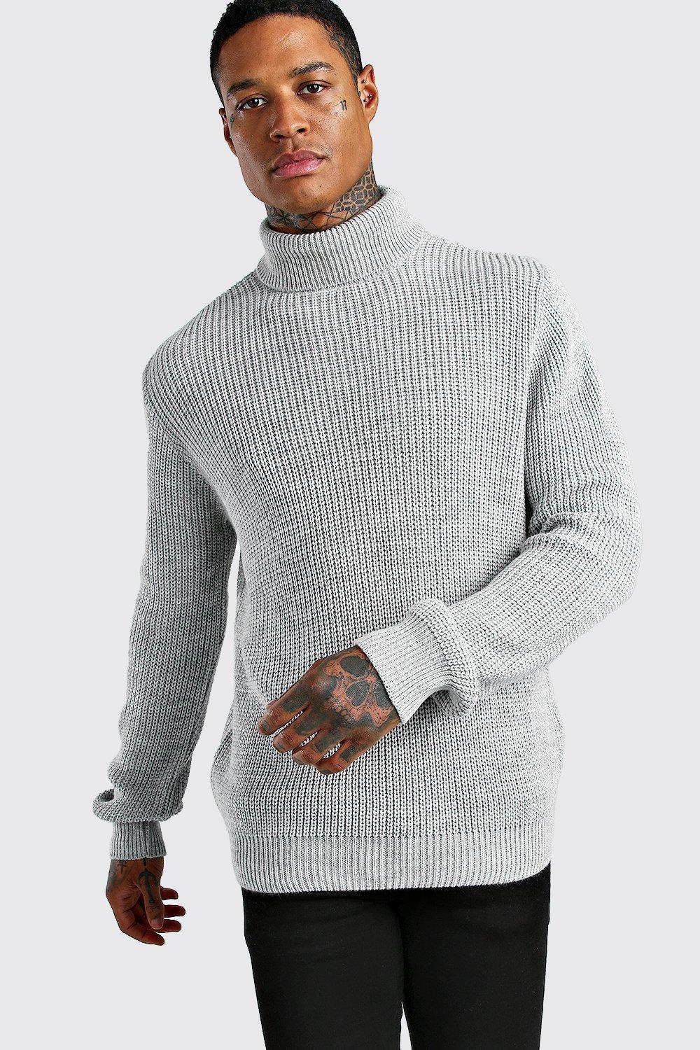 chunky roll neck jumper