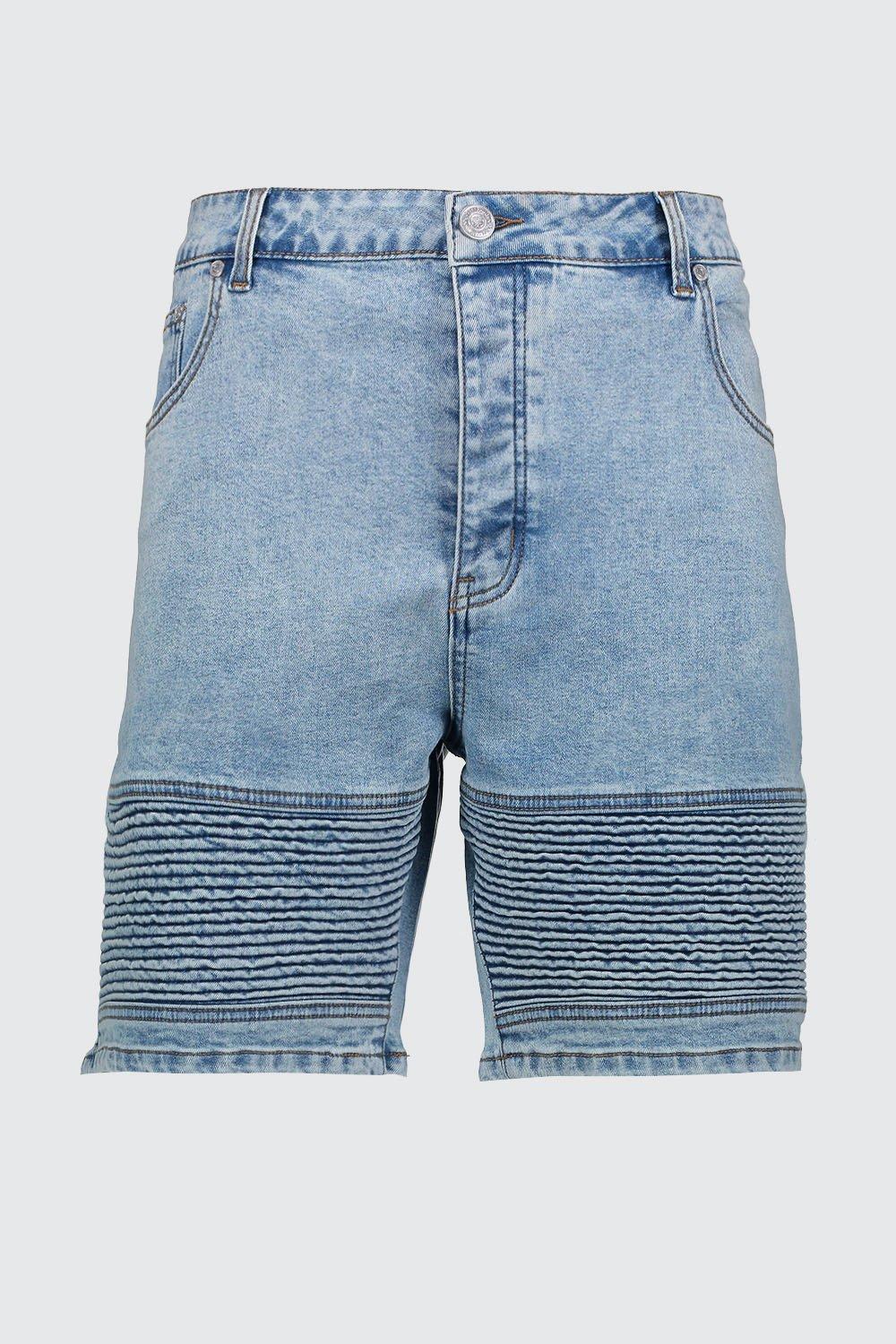biker jean shorts