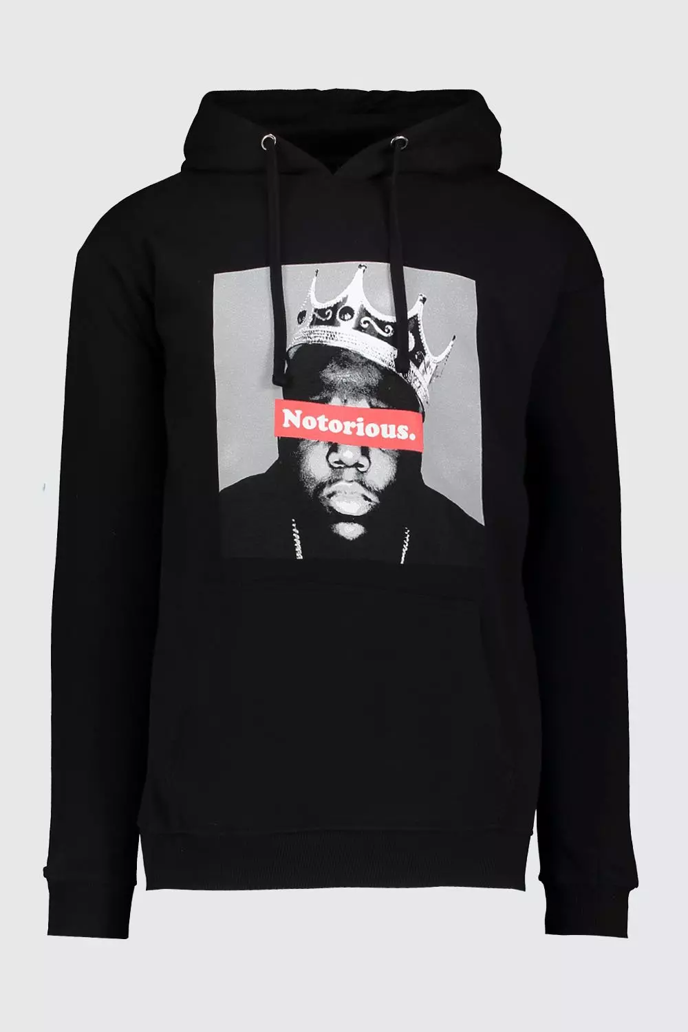 Oversized Notorious Big Crown Hoodie