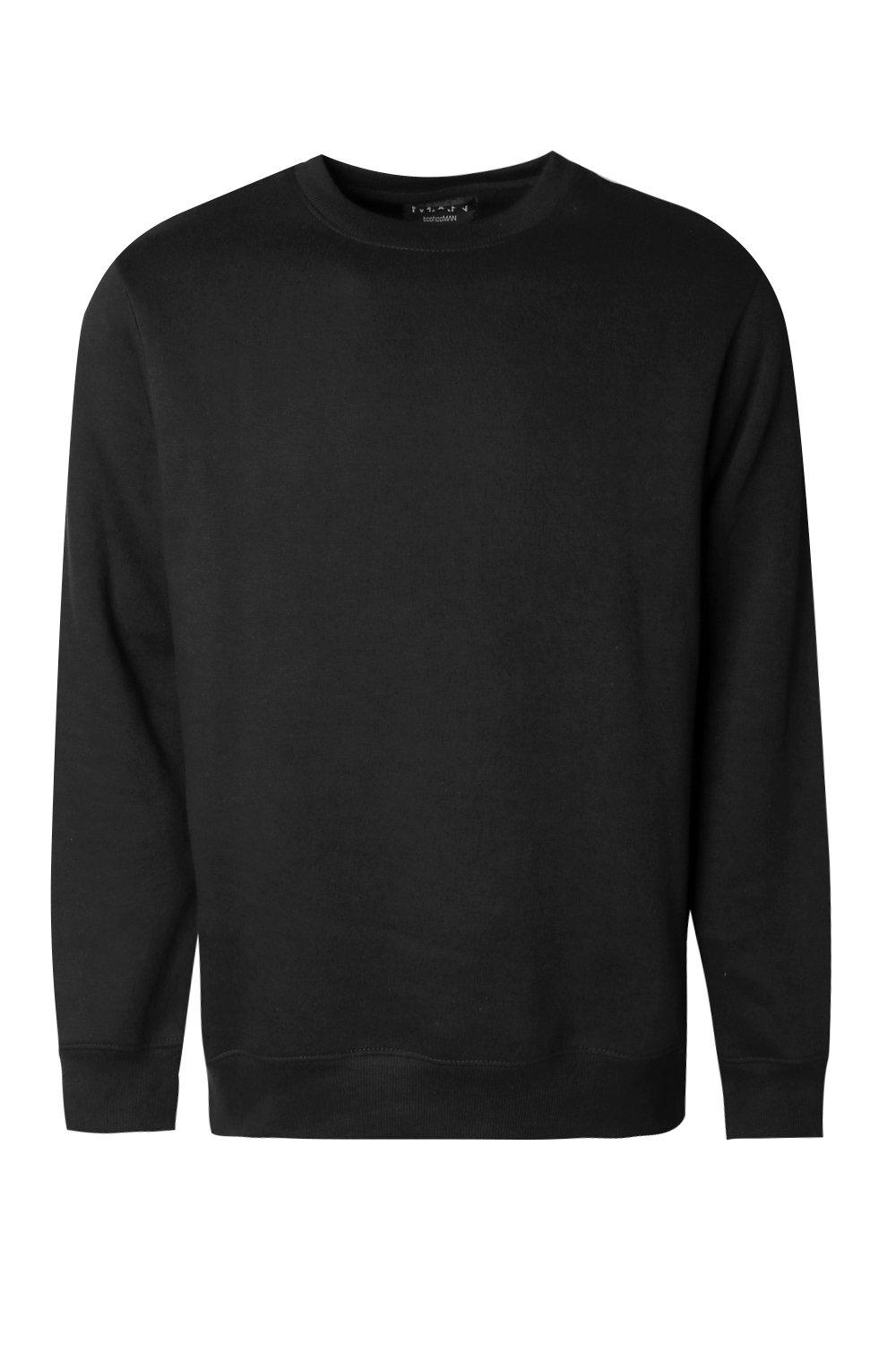 basic black sweatshirt