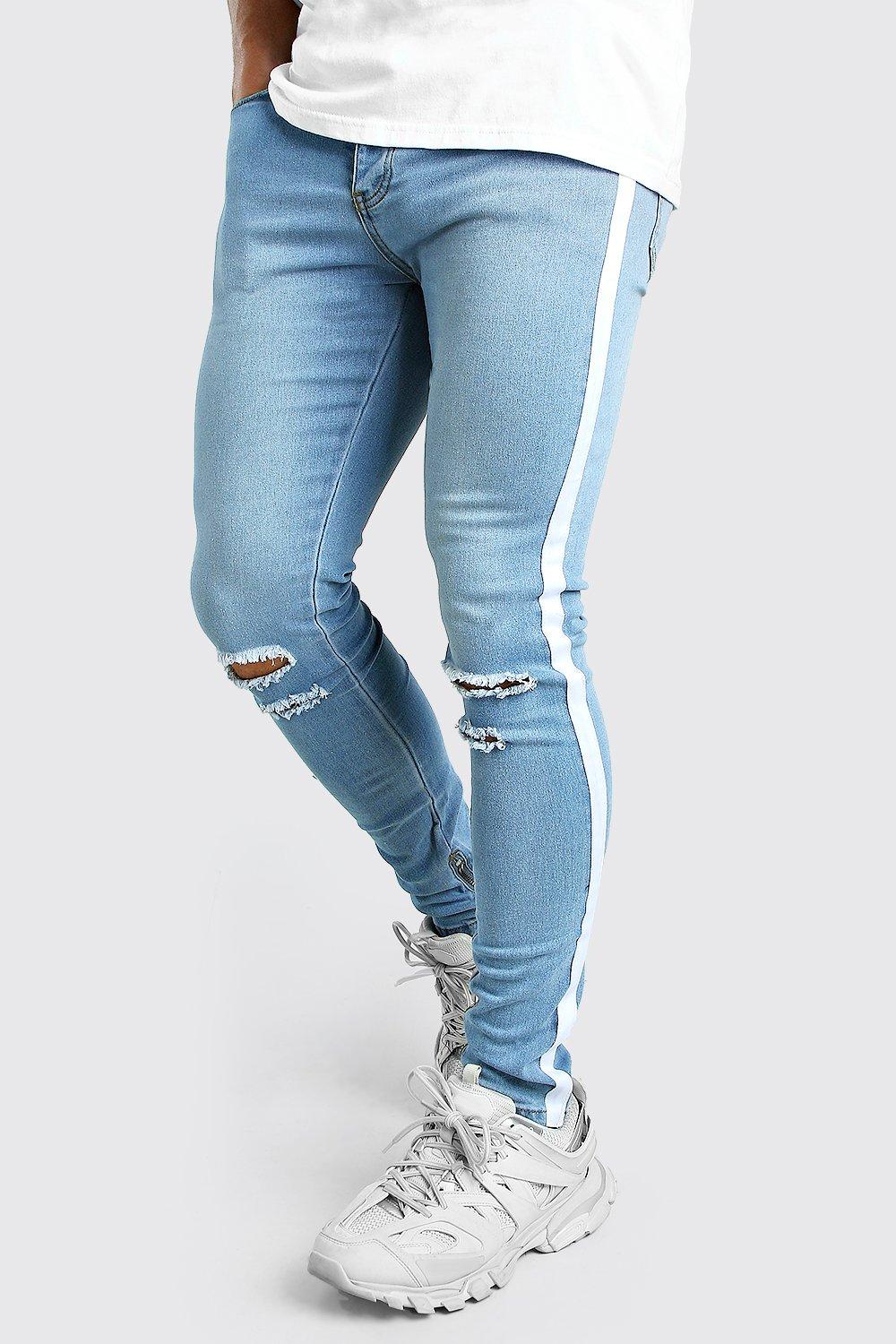 skinny ripped knee jeans