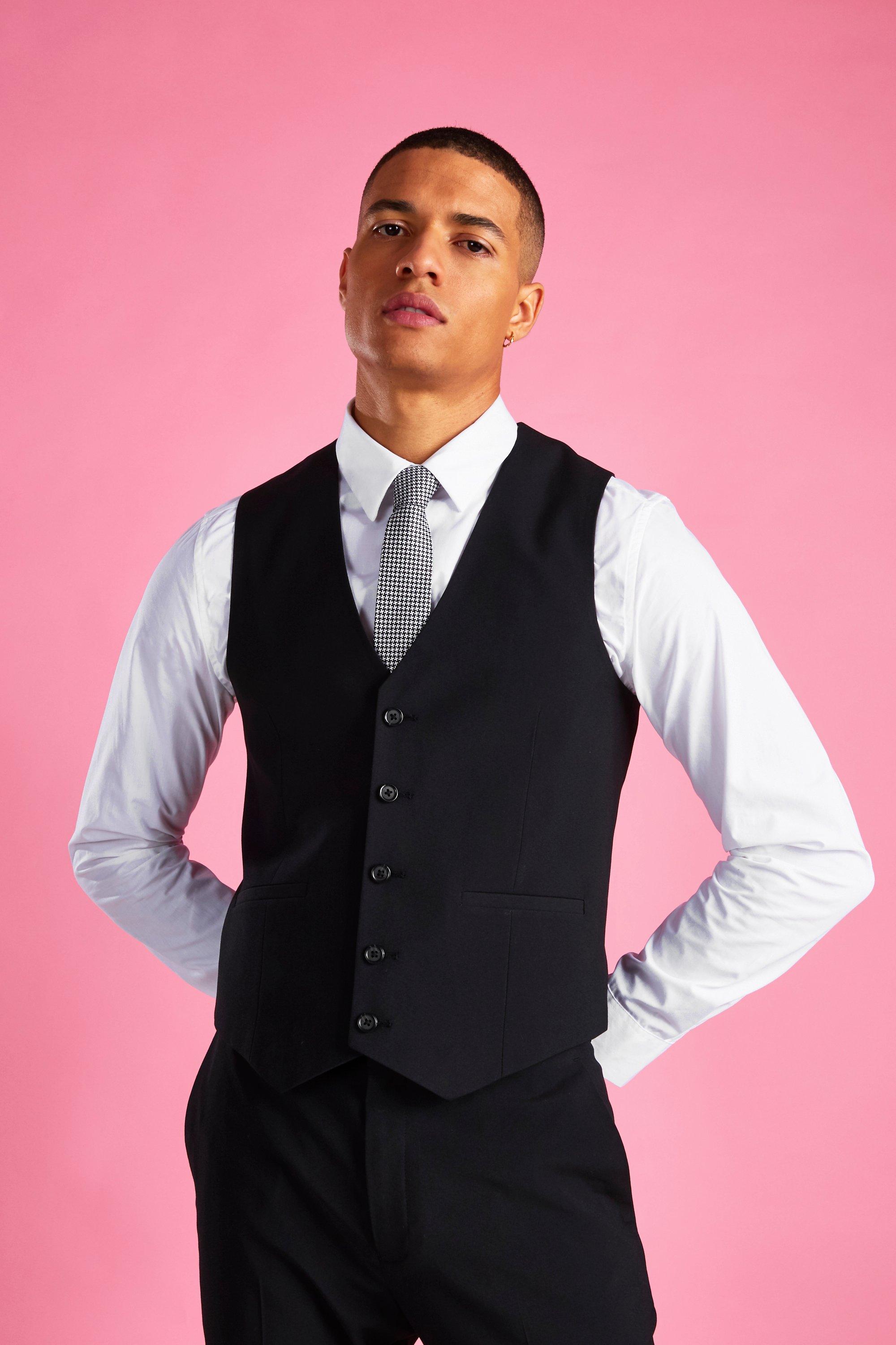 

Slim Fit Waistcoat, Black