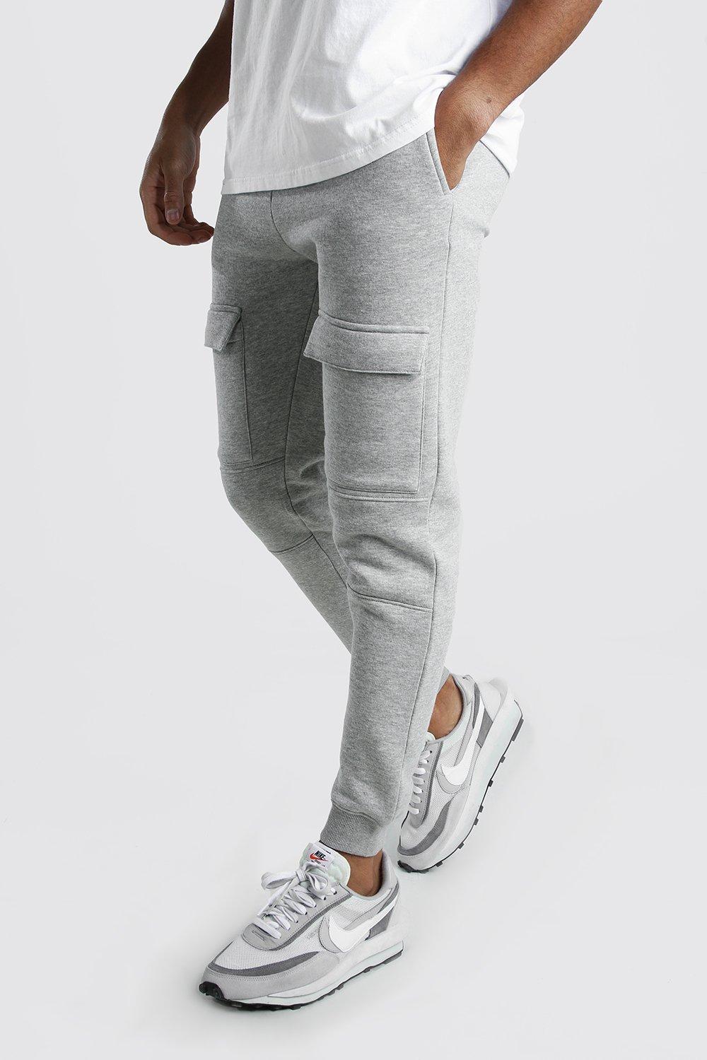 gray cargo joggers