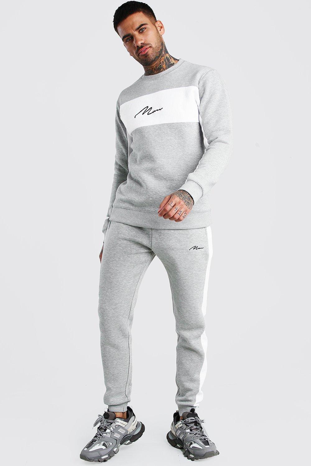 boohooman grey jumper