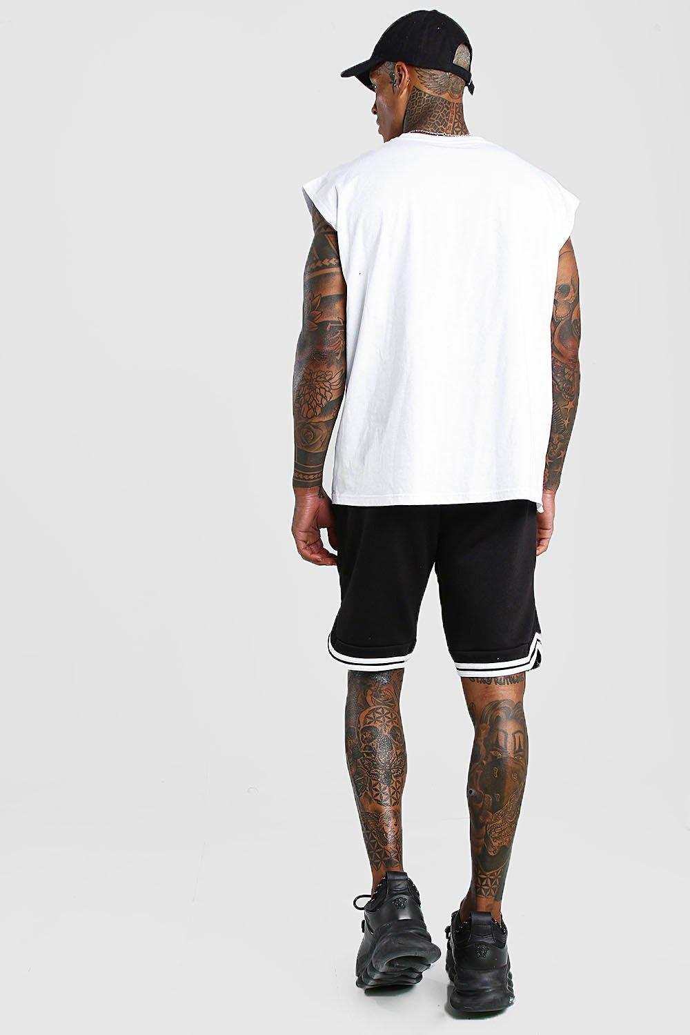 

Basic Jersey Relaxed Shorts, Black