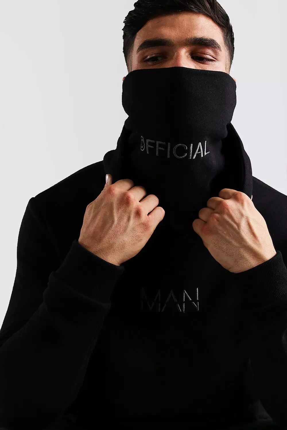 Boohooman snood online hoodie