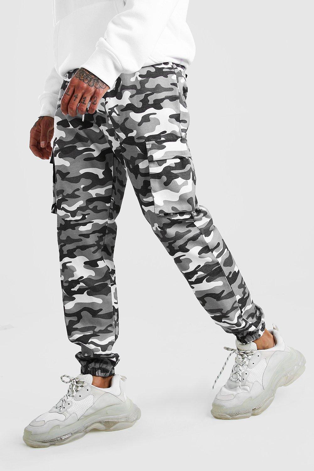 grey camo cargo