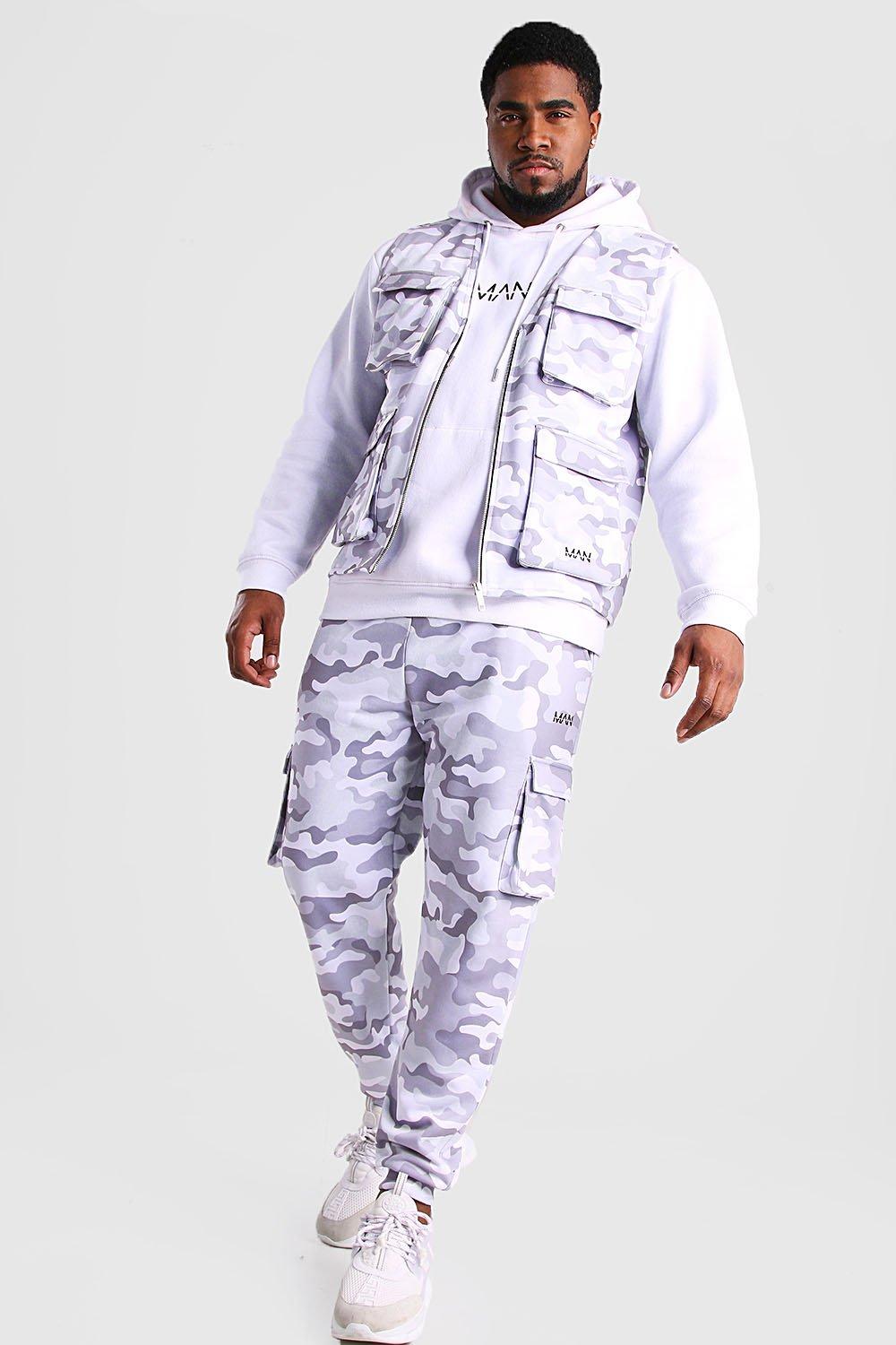 big and tall camo joggers