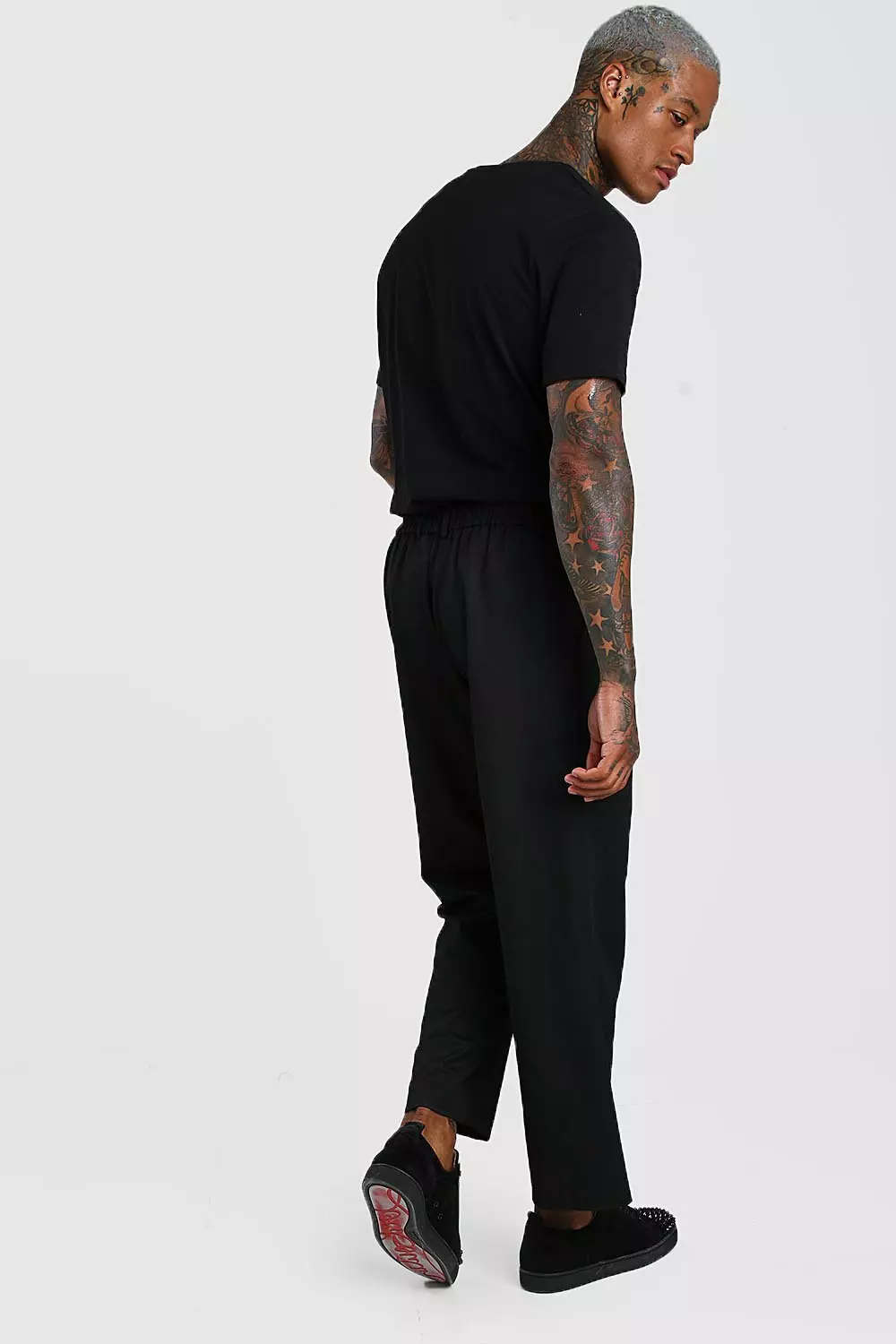 Wide Leg Cropped Trouser