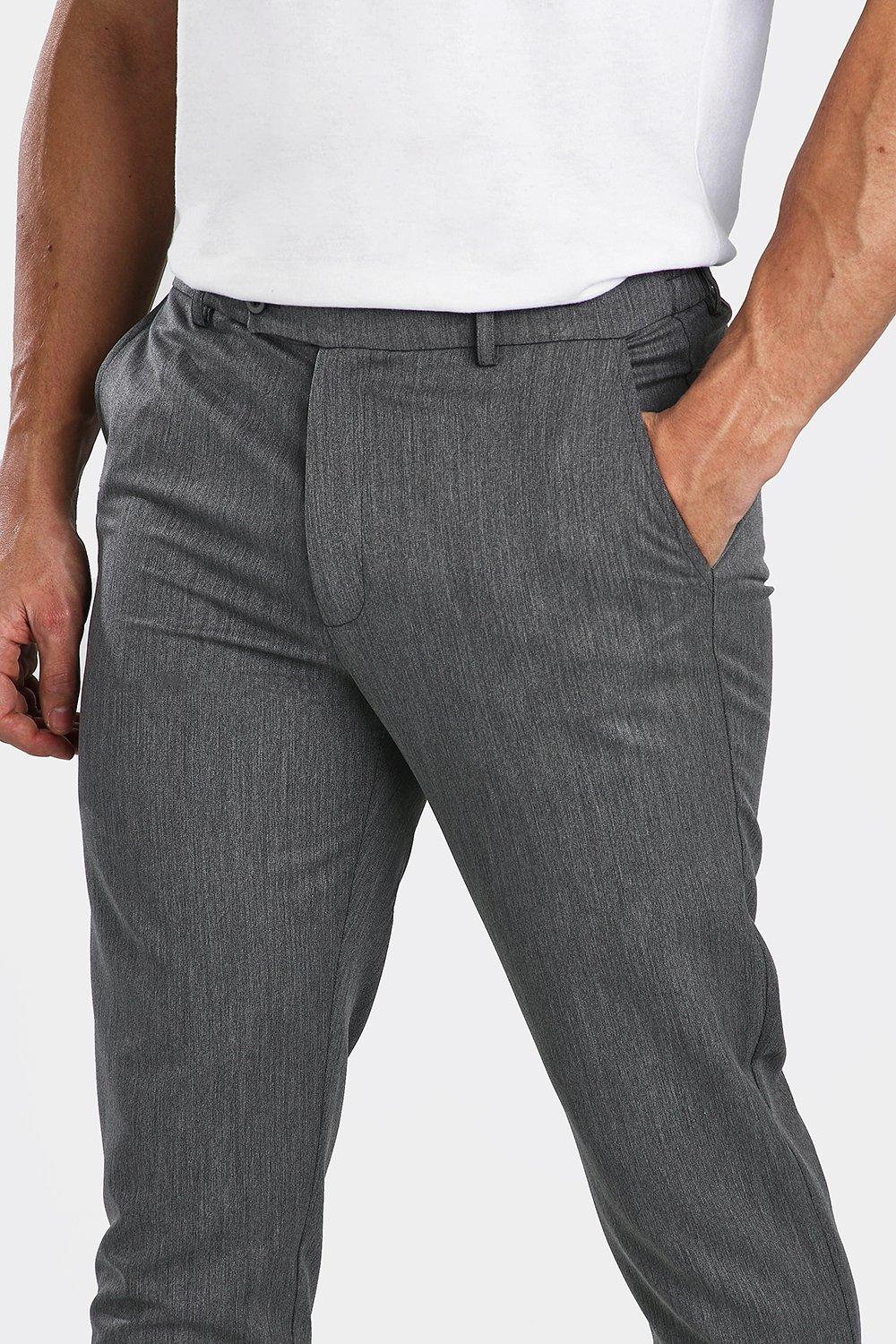 

Укороченные повседневные брюки скинни, Grey