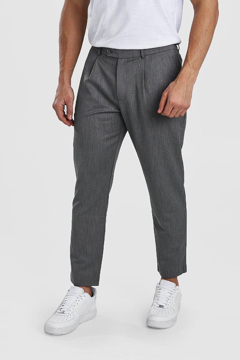 tapered casual trousers