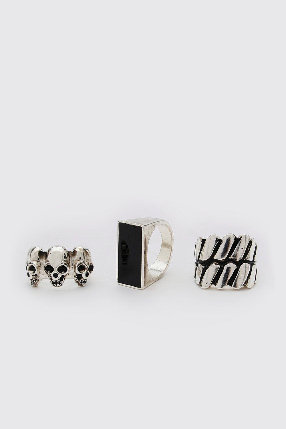 

Комплект из 3 колец, Silver