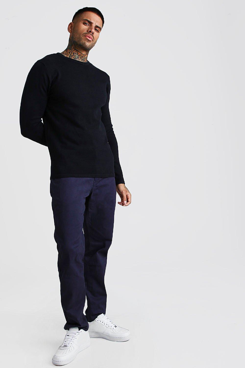 black basic jumper
