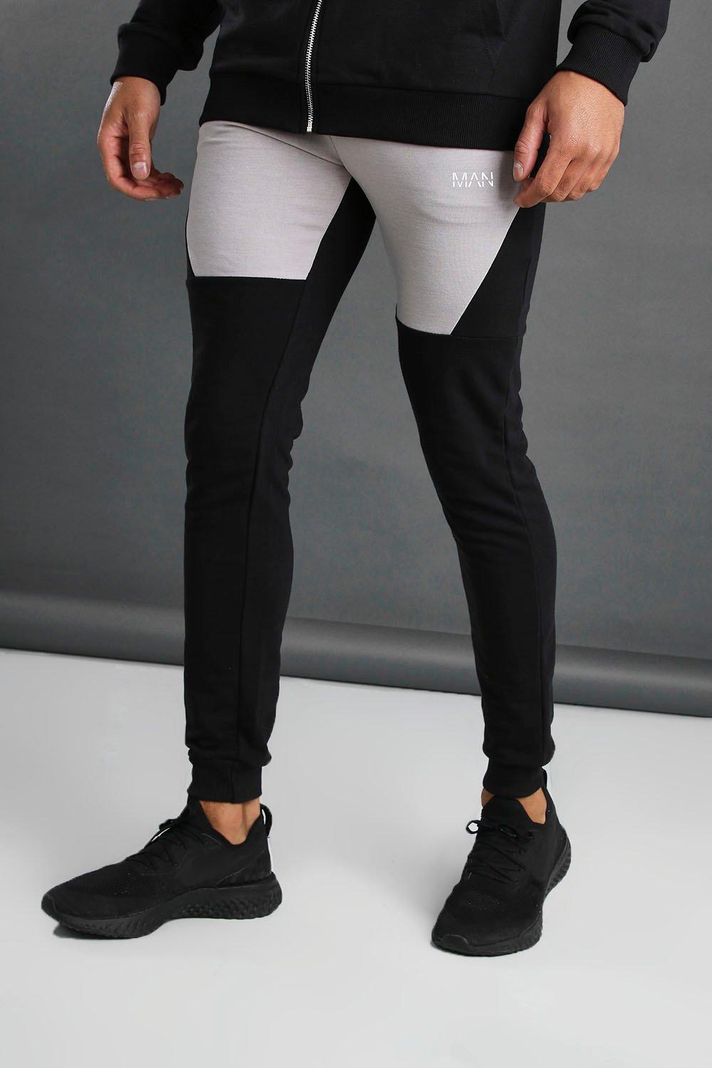 colour block joggers