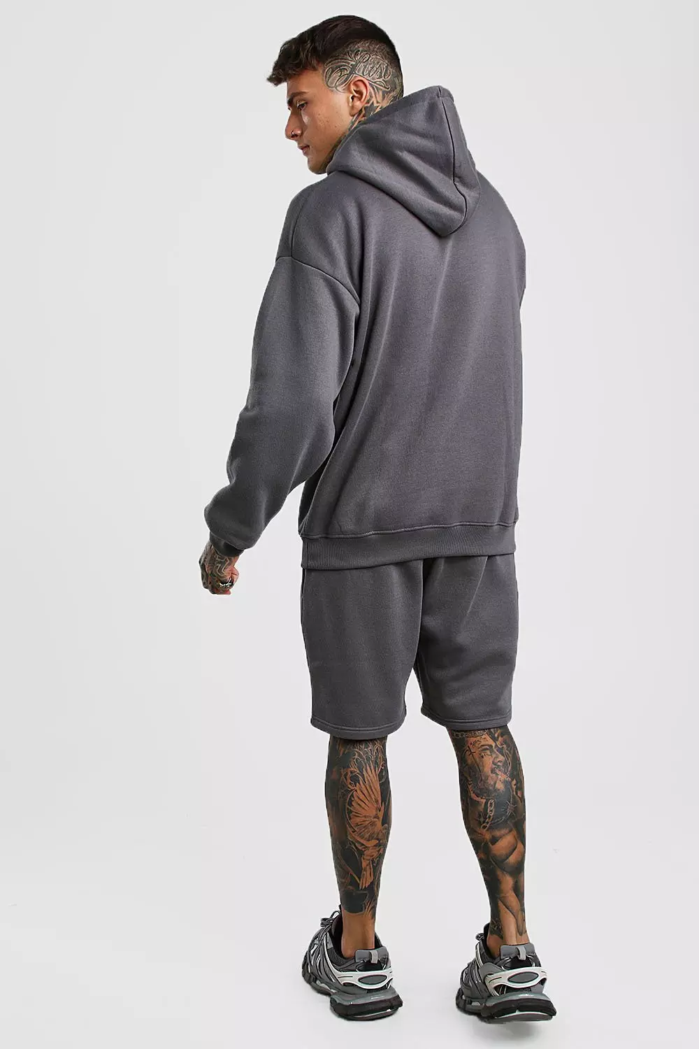 MAN Signature Oversized Hoodie And Short Set